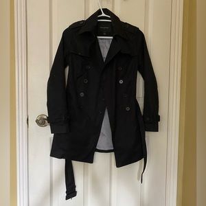 Banana Republic Knee-Length Trench Coat (XXS petite)